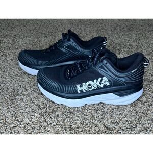 Women's HOKA Bondi 7 black shoes size 7.5 - 1110519